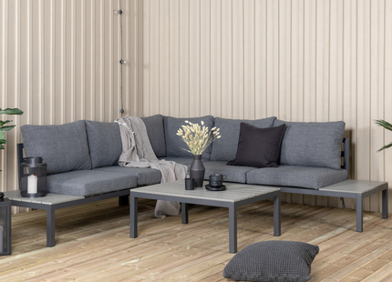 Venture Home Odense Hörnsoffgrupp Utomhus Mörk Grå