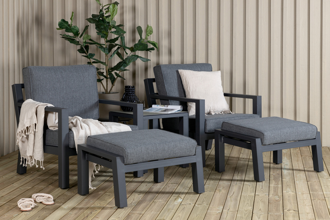 Venture Home Barcelona Lounge Set Utomhus Svart