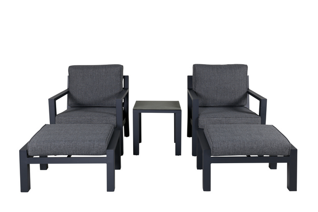 Venture Home Barcelona Lounge Set Utomhus Svart