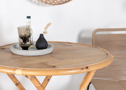 Venture Home Cane Cafebord Utomhus ⌀80 Natur