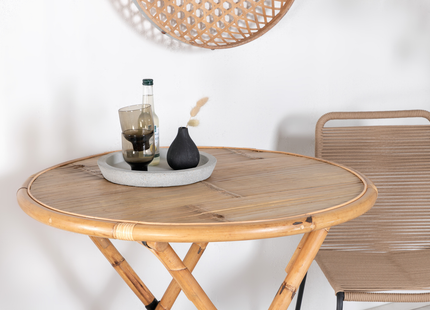 Venture Home Cane Cafebord Utomhus ⌀80 Natur