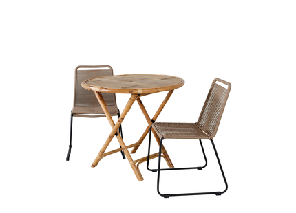 Venture Home Cane Cafebord Utomhus ⌀80 Natur