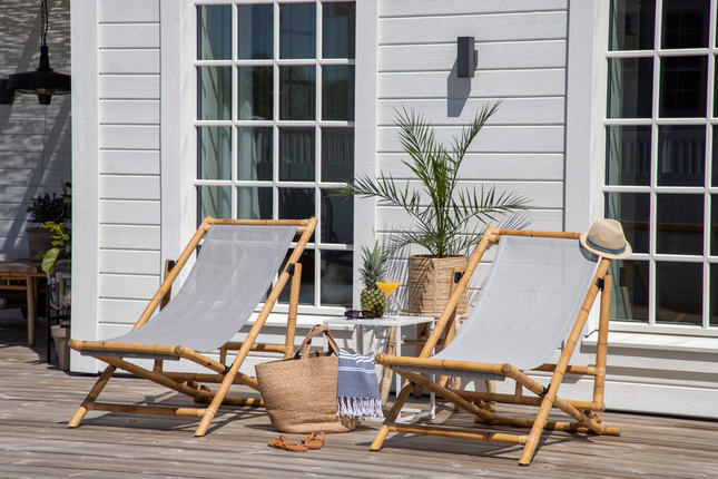 Venture Home Cane Solstol Natur