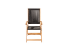 Venture Home Little John Matstol Utomhus 2-pack Svart