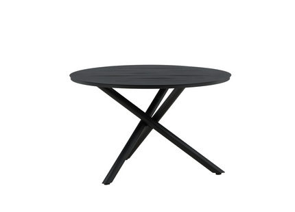 Venture Home Alma Runt Matbord Utomhus ⌀120 Svart