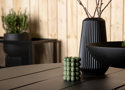 Venture Home Alma Runt Matbord Utomhus ⌀120 Svart