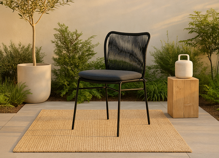 Venture Home Julian Matstol Utomhus 4-pack Svart
