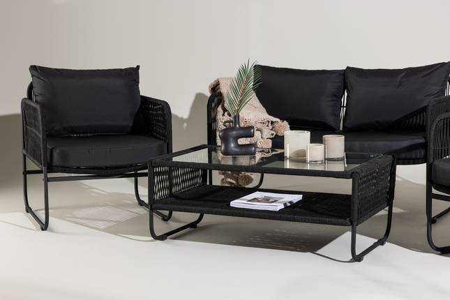 Venture Home Utah Soffgrupp Utomhus Svart
