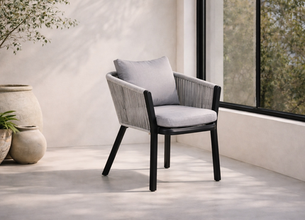 Venture Home Virya Matstol Utomhus 2-pack Svart
