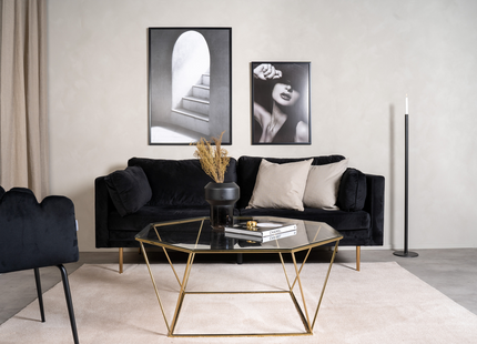 Furniture Fashion Österlen Soffbord 100 x 100 Guld