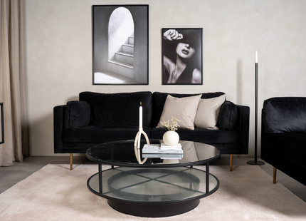 Furniture Fashion Falsterbo Soffbord ⌀100 Svart