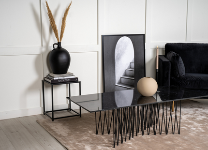 Furniture Fashion Stone Soffbord 140 x 60 Svart