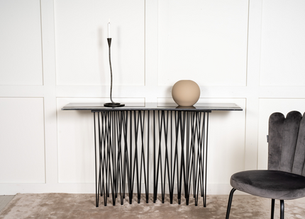Furniture Fashion Stone Sidobord 130 x 37 Svart