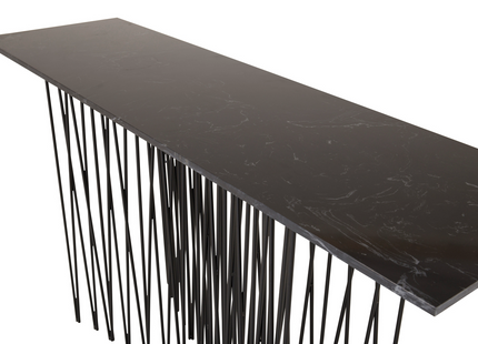 Furniture Fashion Stone Sidobord 130 x 37 Svart