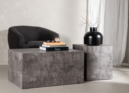 Venture Home York Soffbord 80 x 60 Mörkgrå