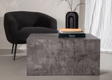 Venture Home York Soffbord 80 x 60 Mörkgrå