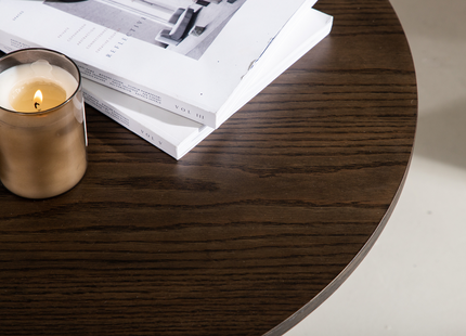 Venture Home Olivia Soffbord ⌀80 Mocca