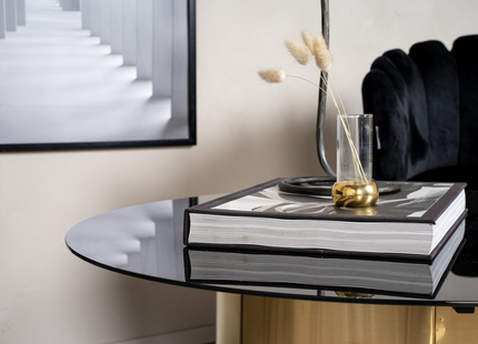 Furniture Fashion Ystad Soffbord ⌀80 Svart