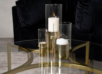 Furniture Fashion Kivik Soffbord ⌀90 Guld