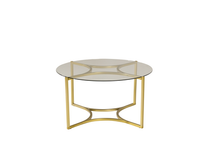 Furniture Fashion Kivik Soffbord ⌀90 Guld