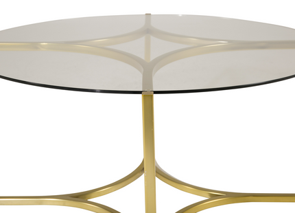 Furniture Fashion Kivik Soffbord ⌀90 Guld