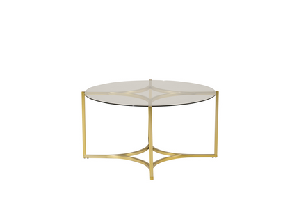 Furniture Fashion Kivik Soffbord ⌀90 Guld