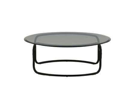 Furniture Fashion Lomma Soffbord ⌀110 Svart