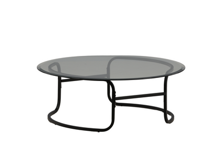 Furniture Fashion Lomma Soffbord ⌀110 Svart