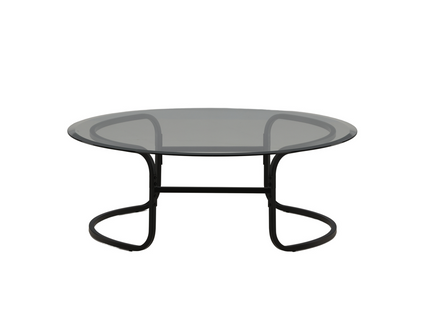 Furniture Fashion Lomma Soffbord ⌀110 Svart