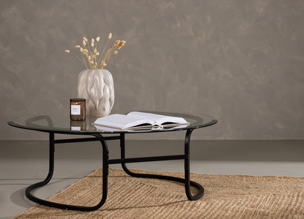 Furniture Fashion Lomma Soffbord ⌀110 Svart