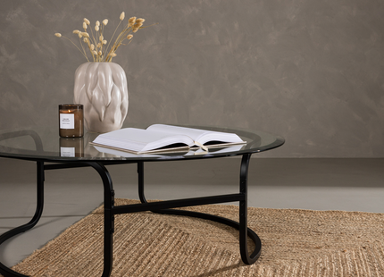 Furniture Fashion Lomma Soffbord ⌀110 Svart