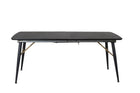 Gold Rektangulära Matbord 180 x 85 Black