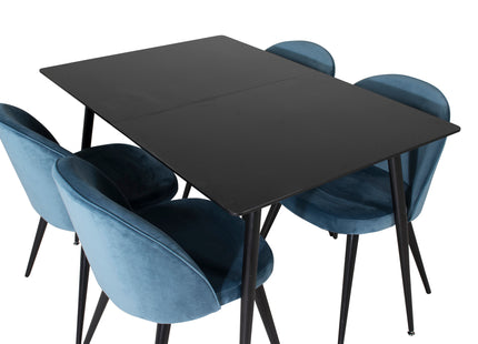 Silar Rektangulära Matbord 120 x 80 Black