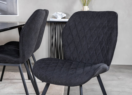 Venture Home Gemma Matstolar 2-pack Svart