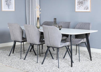 Venture Home Gemma Matstolar 2-pack Grå