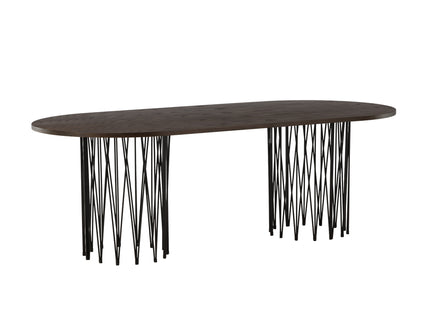 Stone Ovala Matbord 220 x 100 Mocca