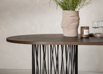 Stone Ovala Matbord 220 x 100 Mocca