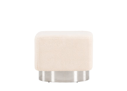 Venture Home Newton Puff 45 x 38 x 45 Offwhite