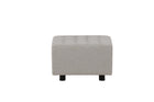 Venture Home Bowie Puff 51 x 32 x 51 Ljusgrå