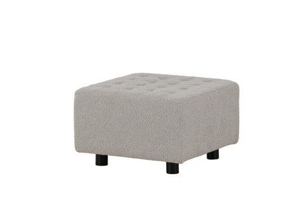 Venture Home Bowie Puff 51 x 32 x 51 Ljusgrå