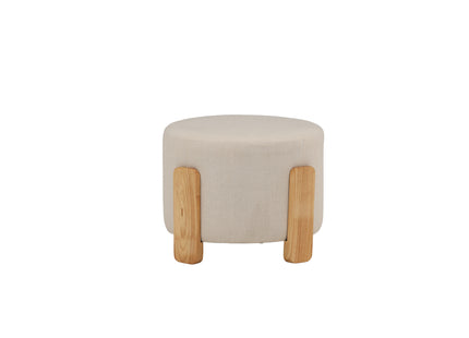 Venture Home Coffey Ottoman ⌀50 ⌀50 Vit