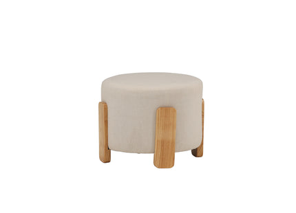 Venture Home Coffey Ottoman ⌀50 ⌀50 Vit