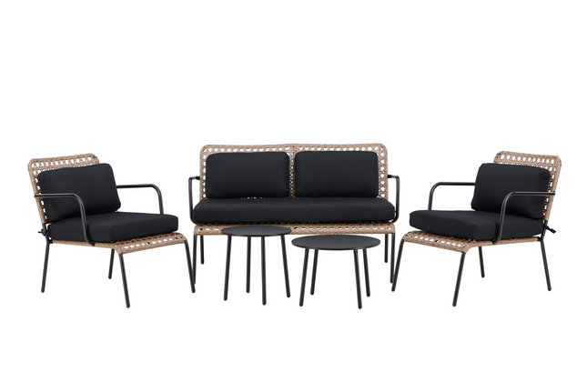 Venture Home Paola Soffgrupp Utomhus Svart Natur