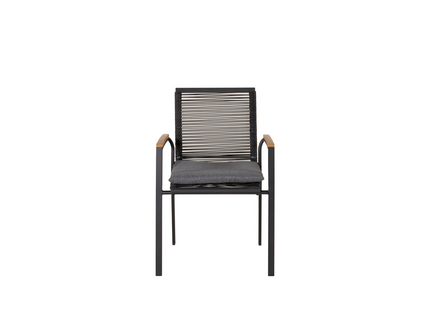 Venture Home Dallas Matstol Utomhus 2-pack Svart