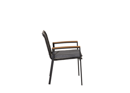Venture Home Dallas Matstol Utomhus 2-pack Svart