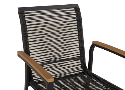 Venture Home Dallas Matstol Utomhus 2-pack Svart