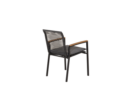 Venture Home Dallas Matstol Utomhus 2-pack Svart