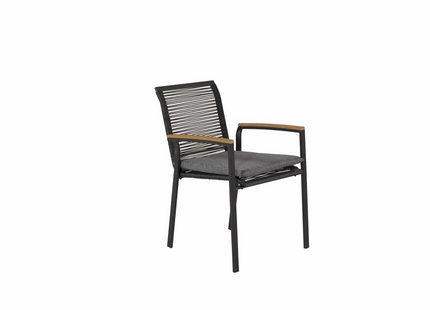 Venture Home Dallas Matstol Utomhus 2-pack Svart