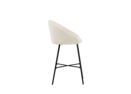 Venture Home Velvet Barstolar 2-pack Vit