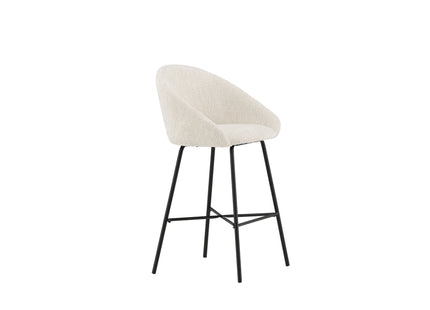 Venture Home Velvet Barstolar 2-pack Vit
